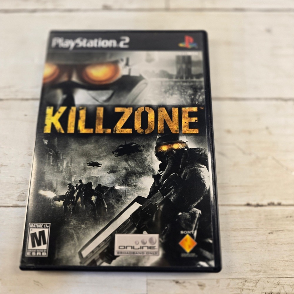 Killzone Sony PlayStation 2 PS2 Black Label Complete FPS Game CIB SCUS-97402